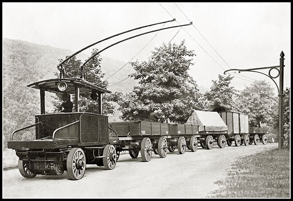 Trolley truck in Hamburg 1905 - 1928